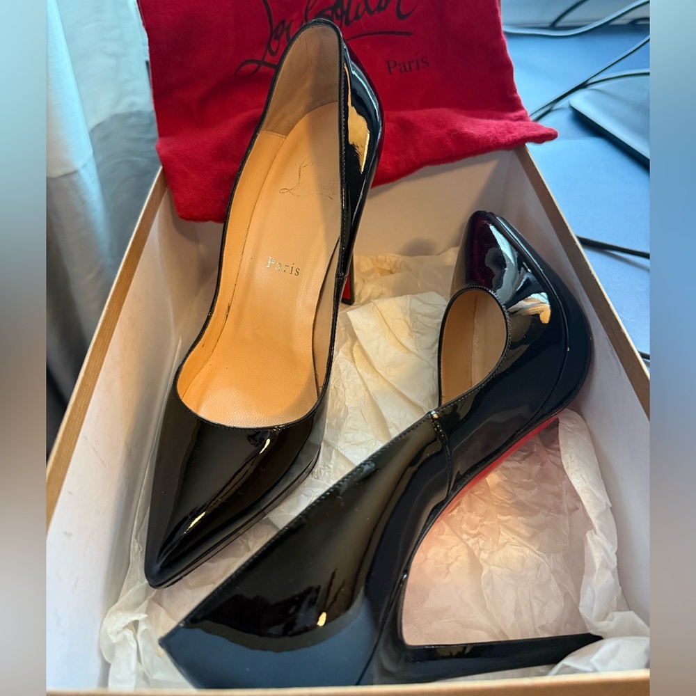Christian Louboutin Pigalle Plato 120 Patent Calf - Picture 1 of 8